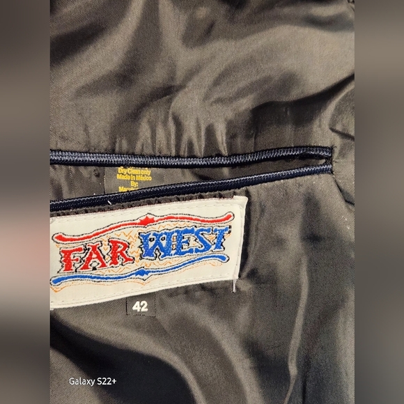 CAWBOY SUIT L MEN'S NAVY BLUE - Picture 3 of 16